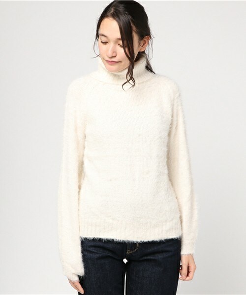 archives（アルシーヴ）の「テンタッチタートルプルオーバー（ニット/セーター・レディース・オフホワイト/ブラック/グレー/ピンク・MEDIUM）」の5枚目の写真