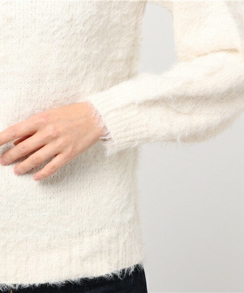 archives（アルシーヴ）の「テンタッチタートルプルオーバー（ニット/セーター・レディース・オフホワイト/ブラック/グレー/ピンク・MEDIUM）」の9枚目の写真