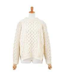 flower | old fisherman knit ～オールドフィッシャーマンニット(ニット/セーター)