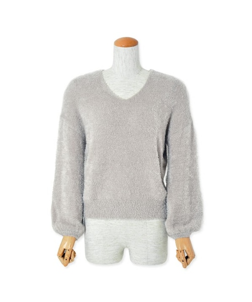 flower（フラワー）の「dreamlike knit ～ドリームライクニット2（ニット/セーター・レディース・purple/gray/white・FREE）」の3枚目の写真