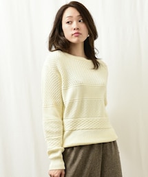 INTERPLANET | 編み柄クルードルマンP/O(ニット/セーター)