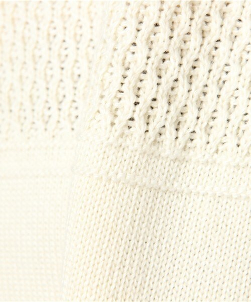 INTERPLANET（インタープラネット）の「編み柄クルードルマンP/O（ニット/セーター・レディース・オフホワイト/グレー/ボルドー・FREE）」の10枚目の写真