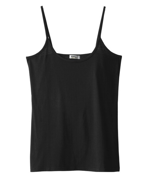 GRL（グレイル）の「ベーシックキャミソール（キャミソール・レディース・オフホワイト/ブラック・M）」の2枚目の写真