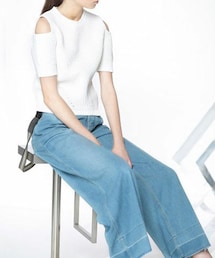 AULA | AULA　デニム(with suspender)(デニムパンツ)