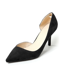 GRL | ポインテッドトゥサイドオープンスエードパンプス(パンプス)