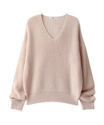 GRL | ロングスリーブVネックニットトップス(ニット/セーター)
