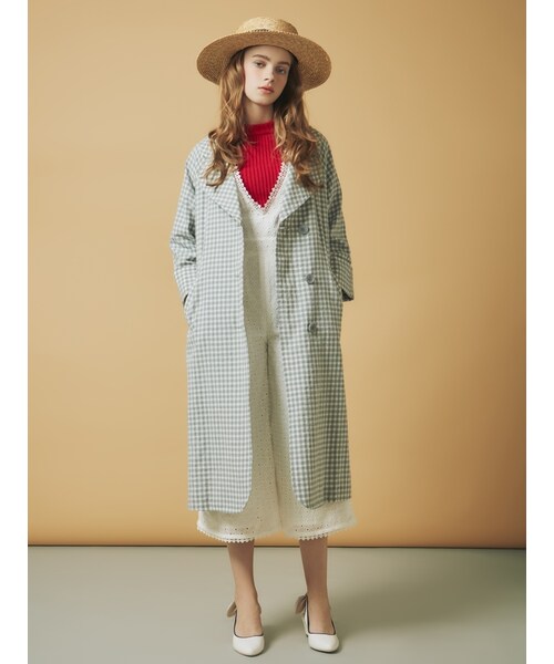 dazzlin（ダズリン）の「【sw】ギンガムチェックコート（）」 - WEAR 