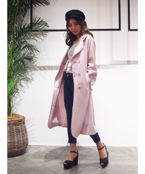 dazzlin（ダズリン）の「【sw】ギンガムチェックコート（）」 - WEAR 
