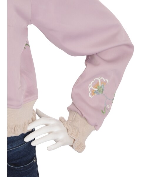今期新作 ダズリン リボンスリーブ ブルゾン dazzlin（ダズリン）の「リボンデニムブルゾン（ブルゾン）」 - WEAR