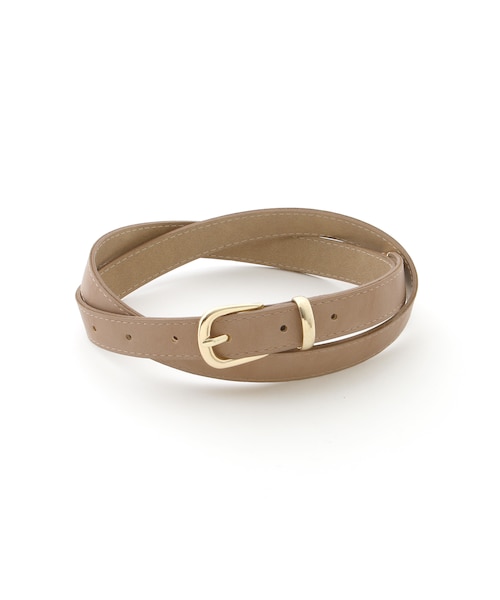 GRL（グレイル）の「細レザーベルト（ベルト・レディース・ブラック/ブラウン/ベージュ・F）」の3枚目の写真