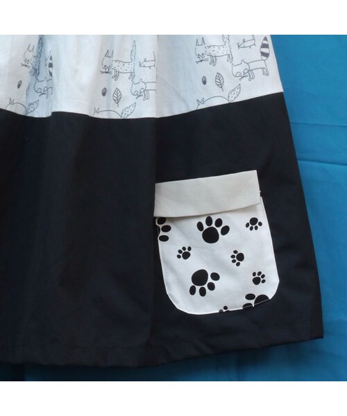 NIRAME.CO（ニラメッコ）の「【こども服】お手伝いスカート　動物のかくれんぼ（スカート・キッズ・その他）」の5枚目の写真