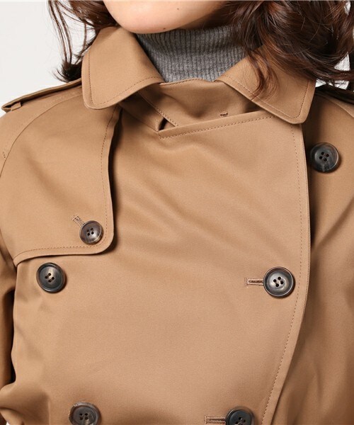 beautiful people(ビューティフルピープル)の「beautiful people ロングトレンチコート(トレンチコート・レディース・ベージュ・130/140/150)」の10枚目の写真