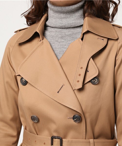 beautiful people(ビューティフルピープル)の「beautiful people ロングトレンチコート(トレンチコート・レディース・ベージュ・130/140/150)」の4枚目の写真