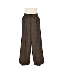 flower | wool check pants ～ｳｰﾙﾁｪｯｸﾊﾟﾝﾂ(その他パンツ)