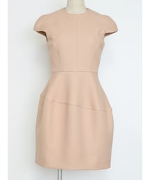 YOKO CHAN | YOKO CHAN（ヨーコチャン）  キャプスリーブバルーンドレス（ピンクベージュ/サイズ38）(ドレス)