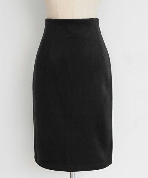 DHOLIC(ディーホリック)の「バックスリットペンシルスカート(スカート・レディース・アイボリー/ピンク/ブラック/ワイン/ディープスカイブルー・S/M/S/M)」の2枚目の写真