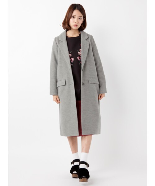 w closet(ダブルクローゼット)の「刺繍入り裏起毛ビッグプルオーバー(トップス・レディース・アイボリー/ラベンダー/スミクロ・FREE)」の13枚目の写真