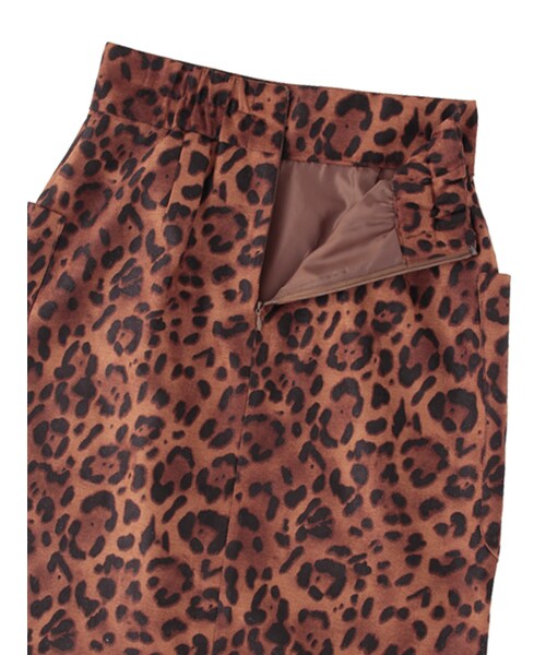 w closet（ダブルクローゼット）の「ヒョウ柄タイトスカート（スカート・レディース・モカ/ブラウン・FREE）」の8枚目の写真
