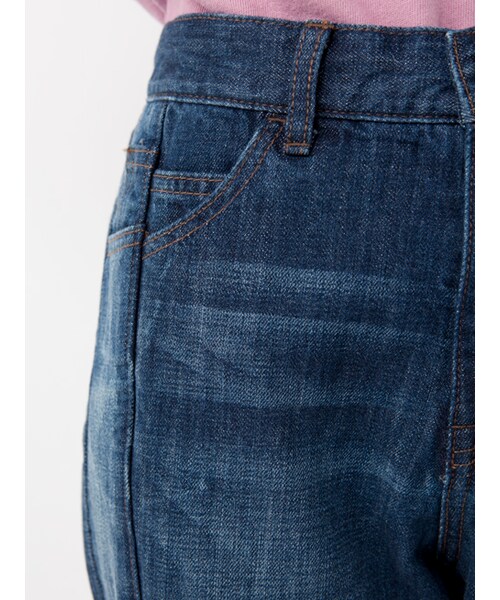 w closet（ダブルクローゼット）の「バッチワークデニムパンツ（パンツ・レディース・ネイビー/ブラック・FREE）」の8枚目の写真