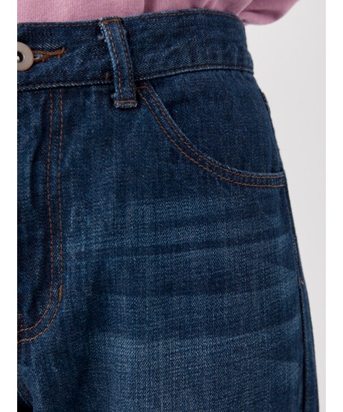 w closet（ダブルクローゼット）の「バッチワークデニムパンツ（パンツ・レディース・ネイビー/ブラック・FREE）」の9枚目の写真