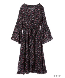 w closet | 小花柄ロングガウンワンピース(ワンピース/ドレス)