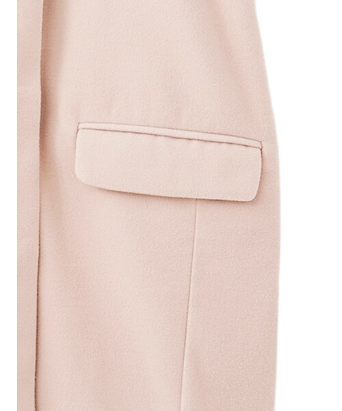 w closet（ダブルクローゼット）の「ラビットファー袖フードコート（ジャケット/アウター・レディース・ピンク/キャメル/グレー・FREE）」の11枚目の写真