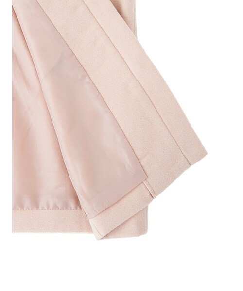 w closet（ダブルクローゼット）の「ラビットファー袖フードコート（ジャケット/アウター・レディース・ピンク/キャメル/グレー・FREE）」の12枚目の写真