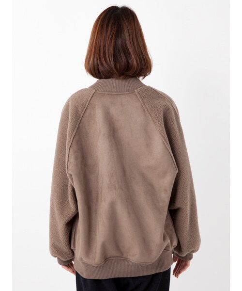 w closet（ダブルクローゼット）の「フェイクムートンリバーシブルブルゾン（ジャケット/アウター・レディース・Lベージュ/Sグレー/モカ・FREE）」の7枚目の写真