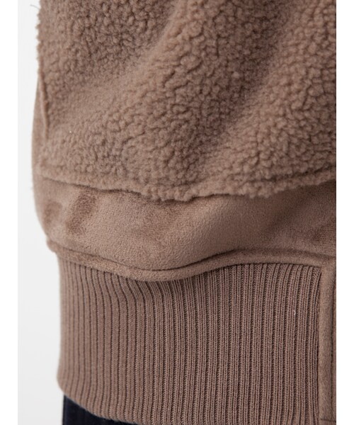 w closet（ダブルクローゼット）の「フェイクムートンリバーシブルブルゾン（ジャケット/アウター・レディース・Lベージュ/Sグレー/モカ・FREE）」の12枚目の写真