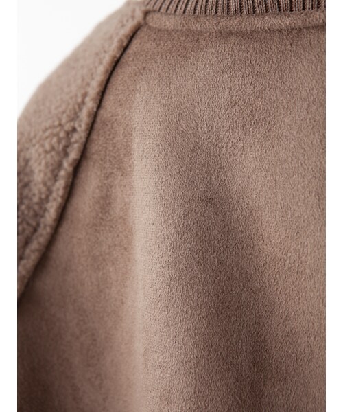 w closet（ダブルクローゼット）の「フェイクムートンリバーシブルブルゾン（ジャケット/アウター・レディース・Lベージュ/Sグレー/モカ・FREE）」の14枚目の写真