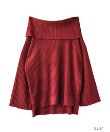 w closet | ワイドリブオフショルプルオーバー(トップス)