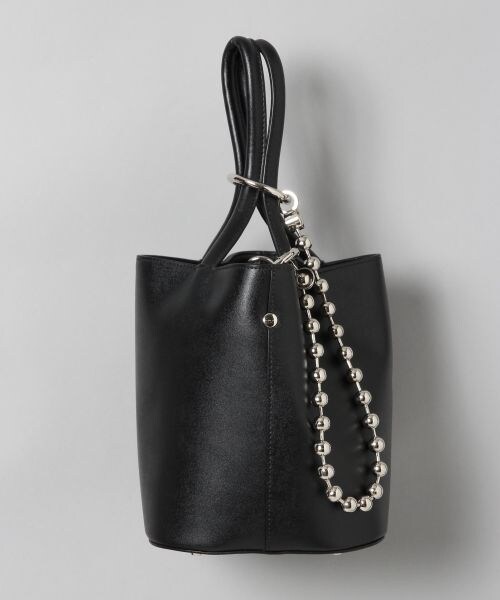 JEANASIS（ジーナシス）の「ミニボールチェーンBAG（バッグ・アイボリー()/ブラック()）」の3枚目の写真