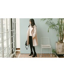 2PER | シンプル袖ベルト付きルーズフィットコート(P0000ERD)(その他アウター)