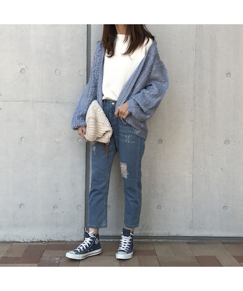 copine（コピン）の「★再入荷★新色追加！もこもこループ編みニットカーデ(color)【9color】（カーディガン/ボレロ・レディース・その他）」の10枚目の写真