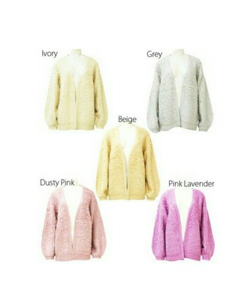 copine（コピン）の「★再入荷★新色追加！もこもこループ編みニットカーデ(color)【9color】（カーディガン/ボレロ・レディース・その他）」の14枚目の写真