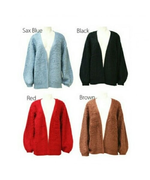 copine（コピン）の「★再入荷★新色追加！もこもこループ編みニットカーデ(color)【9color】（カーディガン/ボレロ・レディース・その他）」の15枚目の写真