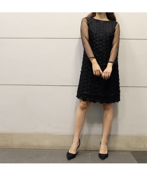 kaene（カエン）の「フラワーレースワンピース（ワンピース・レディース・white/black・36/38）」の2枚目の写真