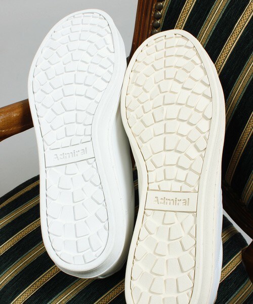 Admiral（アドミラル）の「【Admiral(アドミラル)】別注　レザースニーカー（スニーカー・メンズ・ホワイト/ホワイト×グレー・S/M/L）」の15枚目の写真