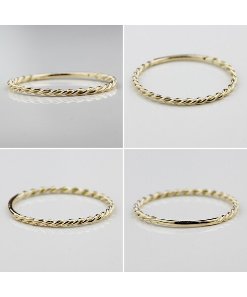 pinacoteca（ピナコテーカ）の「ピナコテーカ 366 メッシュ リング（リング・レディース・ゴールド・5.5号〜13号）」の2枚目の写真