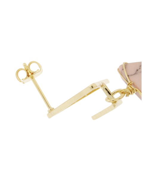 EVRIS（エヴリス）の「トライアングルマーブルピアス（アクセサリー・レディース・ホワイト/ピンク/ネイビー・F）」の6枚目の写真