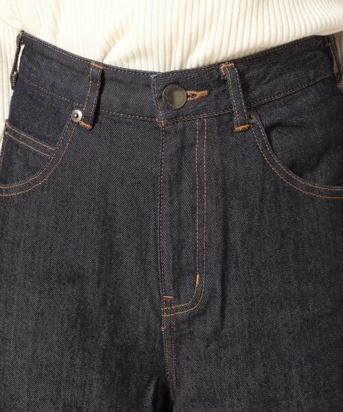 LOWRYS FARM（ローリーズファーム）の「ＣＯＮＥワイドパンツ（パンツ・ブルーオリカエシ/ブルーキリカエ/ワンウォッシュオリカエシ）」の8枚目の写真