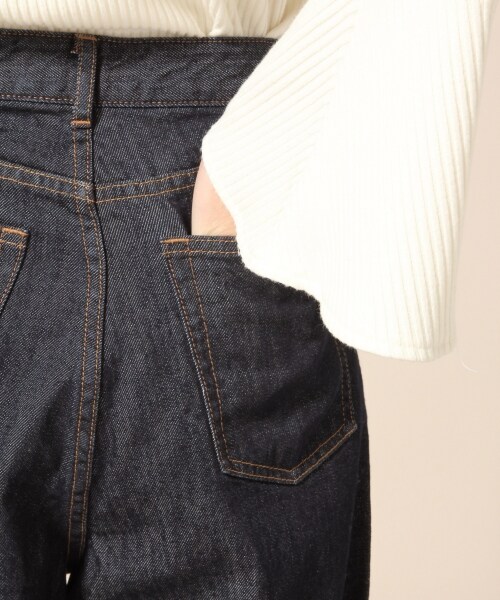 LOWRYS FARM（ローリーズファーム）の「ＣＯＮＥワイドパンツ（パンツ・ブルーオリカエシ/ブルーキリカエ/ワンウォッシュオリカエシ）」の11枚目の写真