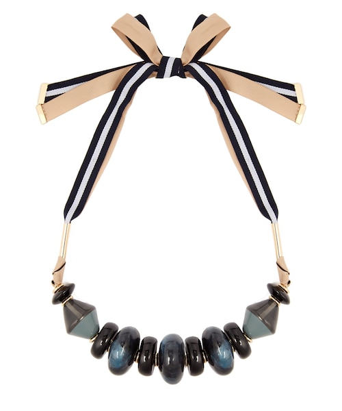 マックスマーラ Mクリスタルネックレス MaxMara マックスマーラ M字型