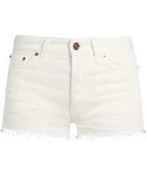 Saint Laurent | SAINT LAURENT Frayed-hem denim shorts(その他パンツ)
