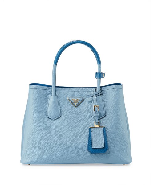 PRADA（プラダ）の「Prada Saffiano Cuir Double Mini Tote Bag, Light