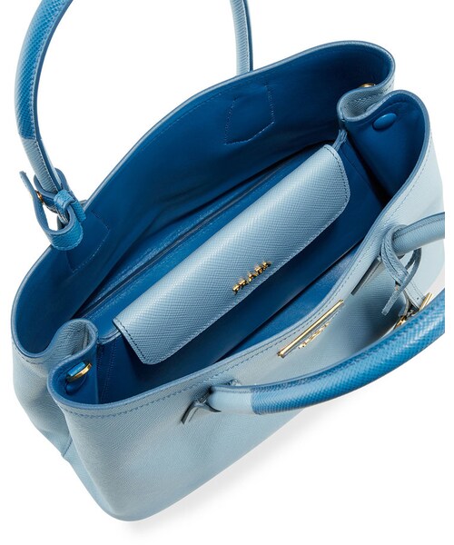 PRADA（プラダ）の「Prada Saffiano Cuir Double Mini Tote Bag, Light