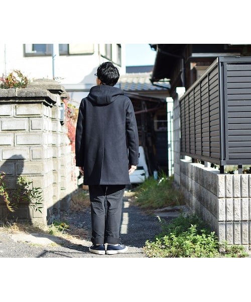 FIDELITY（フィデリティ）の「【完売御礼】FIDELITY HOOD COAT WOOL MELTON  NVY フィデリティフードコート メルトン ネイビー（ピーコート・メンズ・その他）」の5枚目の写真