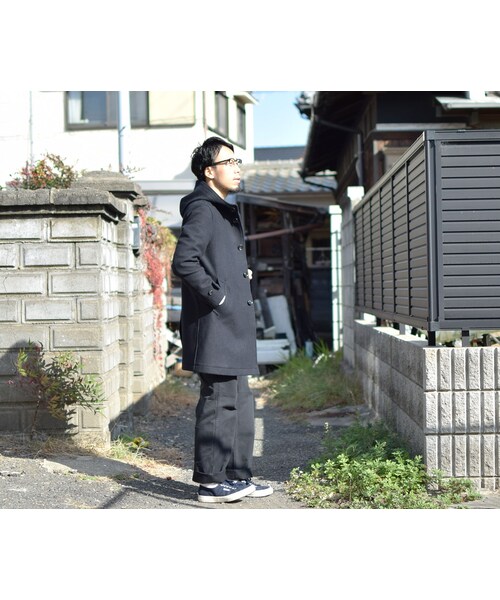 FIDELITY（フィデリティ）の「【完売御礼】FIDELITY HOOD COAT WOOL MELTON  NVY フィデリティフードコート メルトン ネイビー（ピーコート・メンズ・その他）」の6枚目の写真