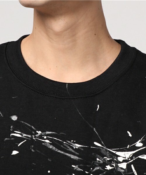 CASPER JOHN AIVER（キャスパージョンアイバー）の「CASPER JOHN AIVER　スプラッシュ加工ビッグスウェット（スウェット・メンズ・ホワイト/ブラック/レッド・FREE）」の6枚目の写真