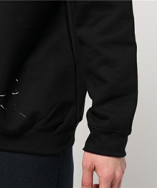 CASPER JOHN AIVER（キャスパージョンアイバー）の「CASPER JOHN AIVER　スプラッシュ加工ビッグスウェット（スウェット・メンズ・ホワイト/ブラック/レッド・FREE）」の7枚目の写真